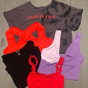 Trendy Women's Tops Collection - Red, Black, Purple